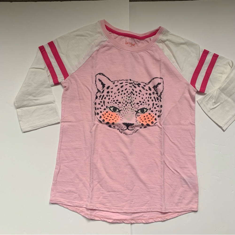 C&J  Girl Cheetah Leopard Shirt